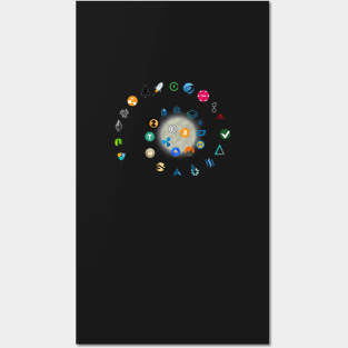Eat Sleep When Crypto Repeat Cryptocurrency Blockchain Posters and Art